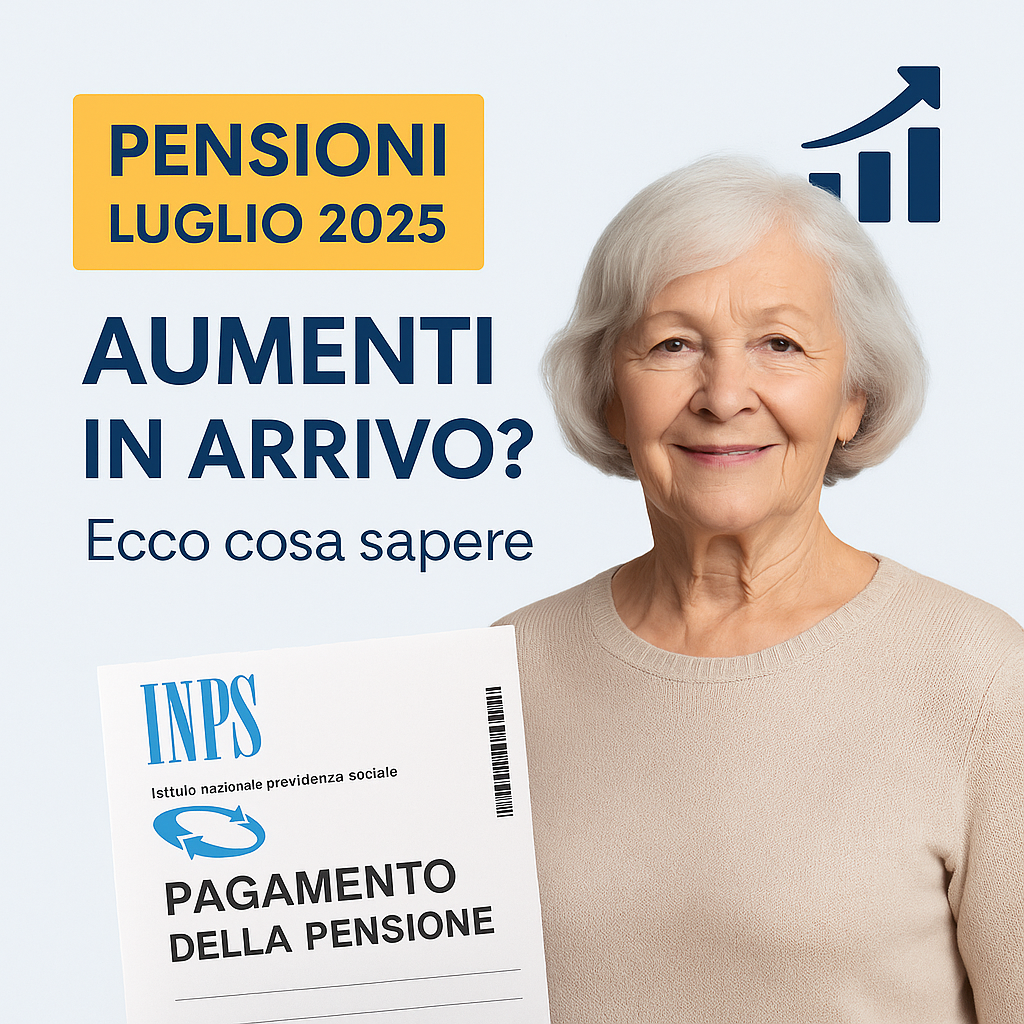 Pensioni Luglio 2025: Aumenti in arrivo? Ecco cosa sapere